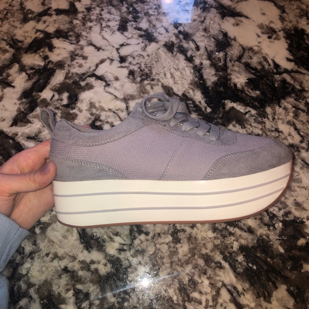 PURPLE PLATFORM SNEAKERS FROM ZARA